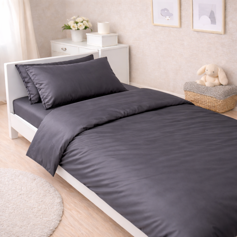 Комплект постельного белья Сатин JUNIOR 0240 Iron grey