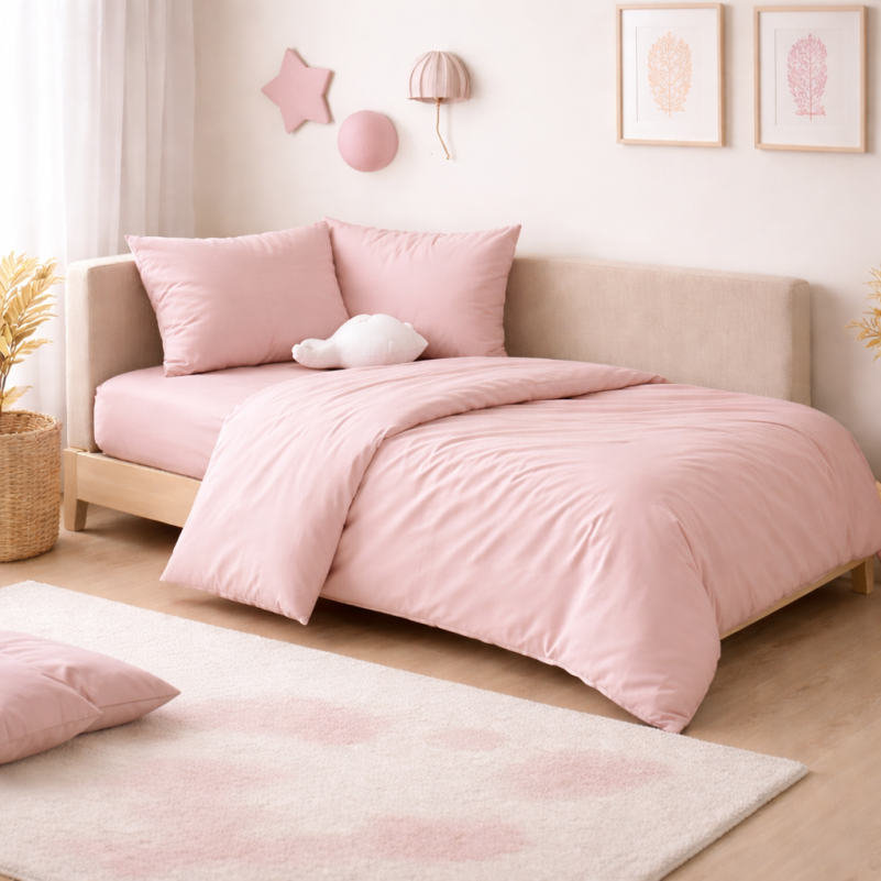 Комплект постельного белья Сатин JUNIOR Satin Light Pro 10-003 Pink