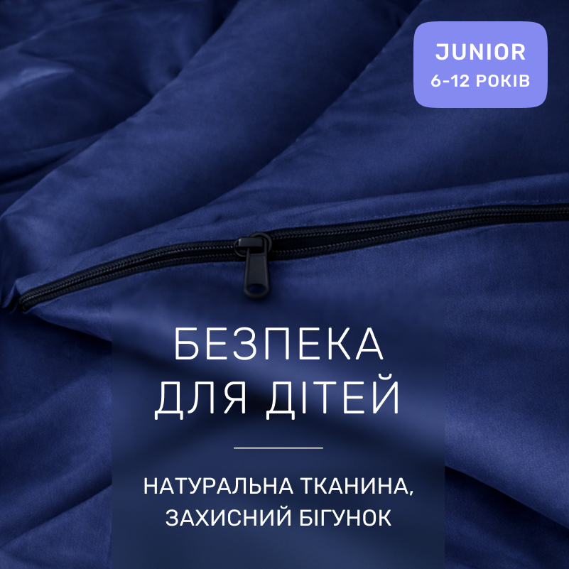 Комплект постельного белья Сатин JUNIOR Satin Stripe 30-0021 Dark Blue - 2