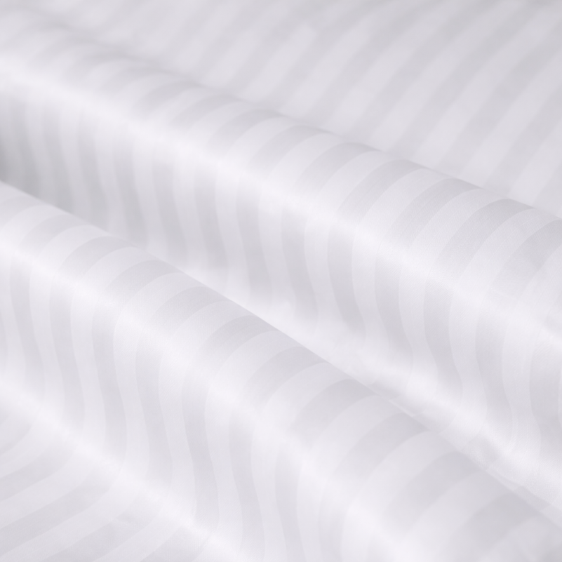 Комплект постельного белья Сатин JUNIOR Satin Stripe 30-0001 White - 7