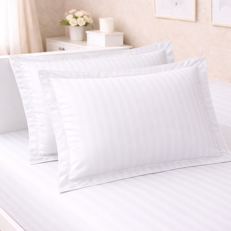 Комплект постельного белья Сатин JUNIOR Satin Stripe 30-0001 White - 4