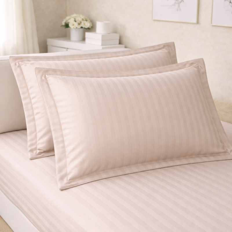 Комплект постельного белья Сатин JUNIOR Satin Stripe 30-0004 Cream - 4