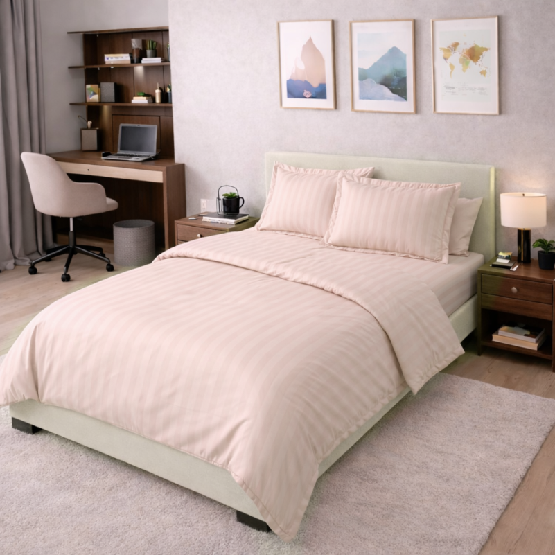 Комплект постельного белья Сатин TEENAGER Satin Stripe 30-0004 Cream