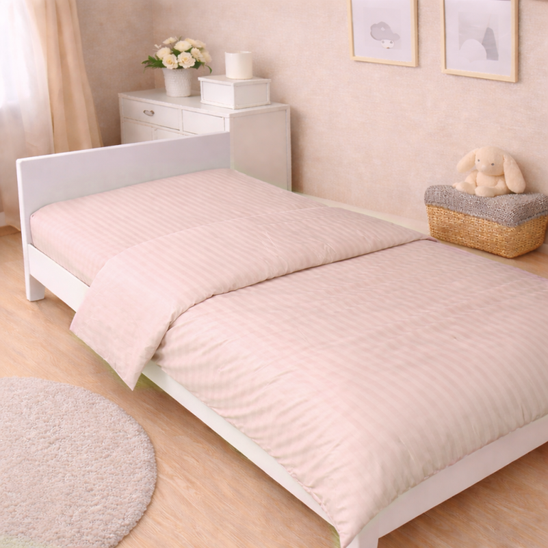 Комплект постельного белья Сатин JUNIOR Satin Stripe 30-0004 Cream - 6