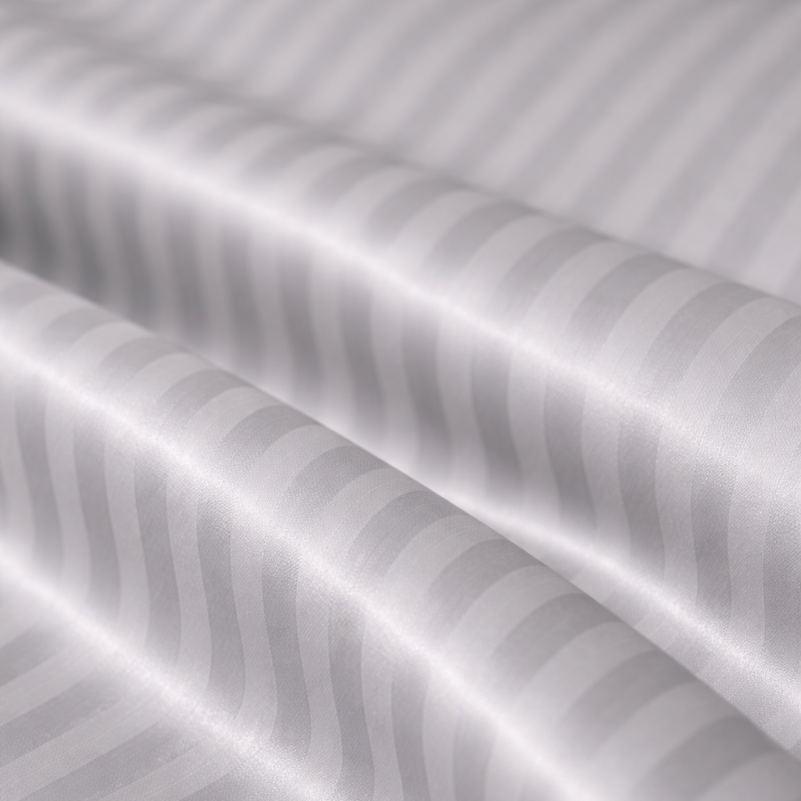 Комплект постельного белья Сатин JUNIOR Satin Stripe 30-0010 Light Gray - 7