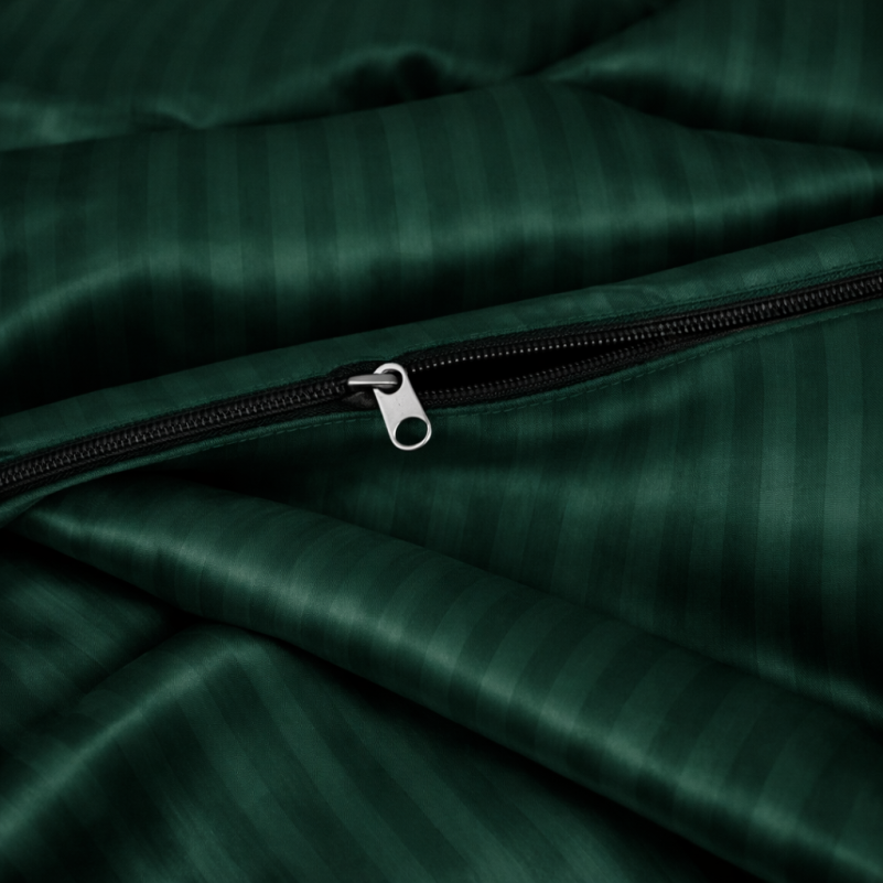 Комплект постельного белья Сатин JUNIOR Satin Stripe 30-0017 Green - 7