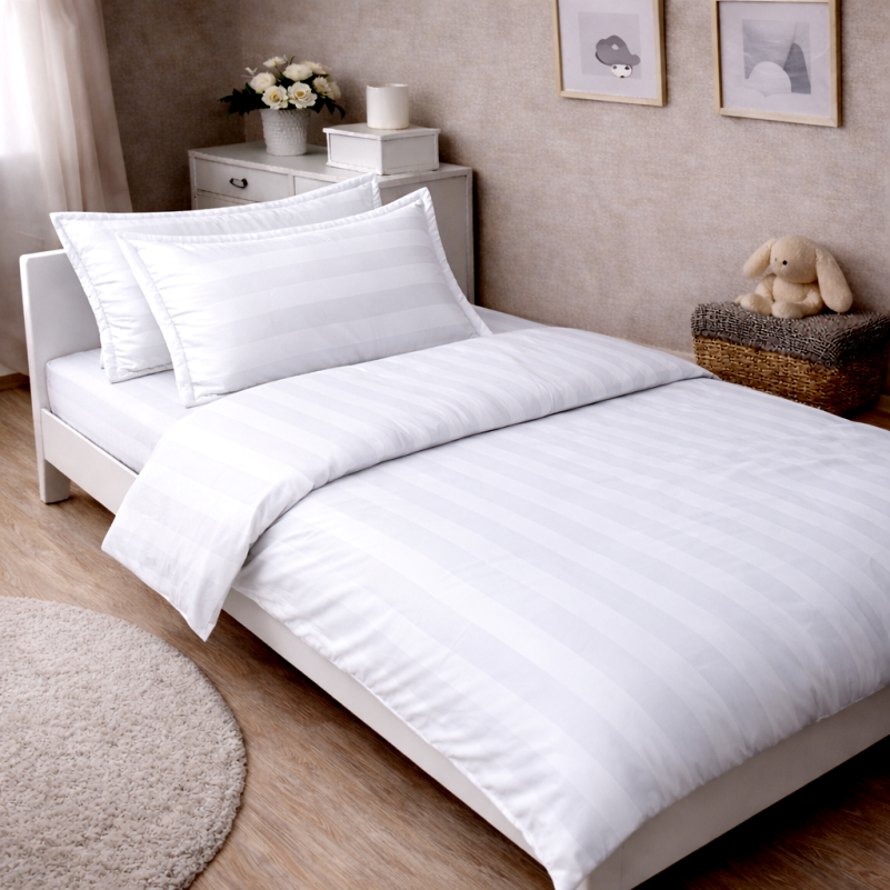 Комплект постельного белья Сатин JUNIOR Satin Jacquard "Royal Pearl"