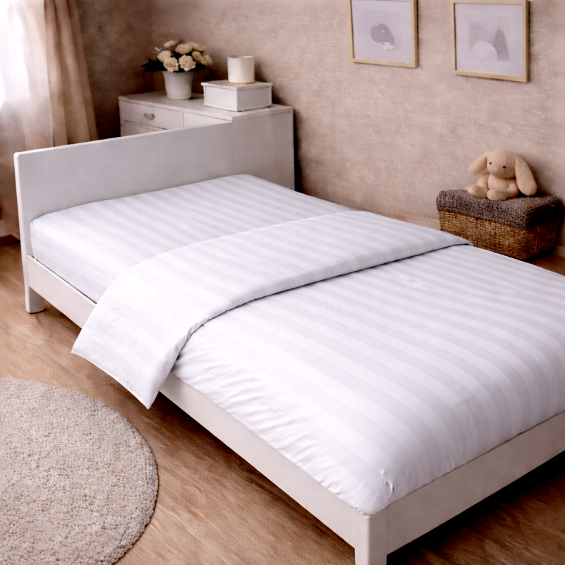 Комплект постельного белья Сатин JUNIOR Satin Jacquard "Royal Pearl" - 6