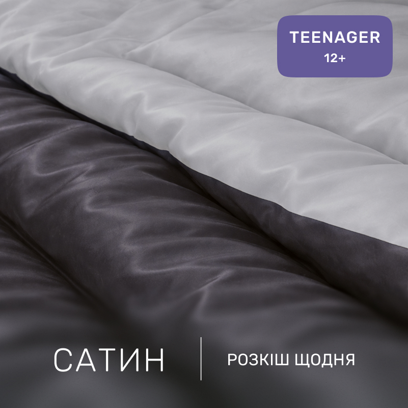 Комплект постельного белья Сатин TEENAGER Smoke 0251+0240 - 1