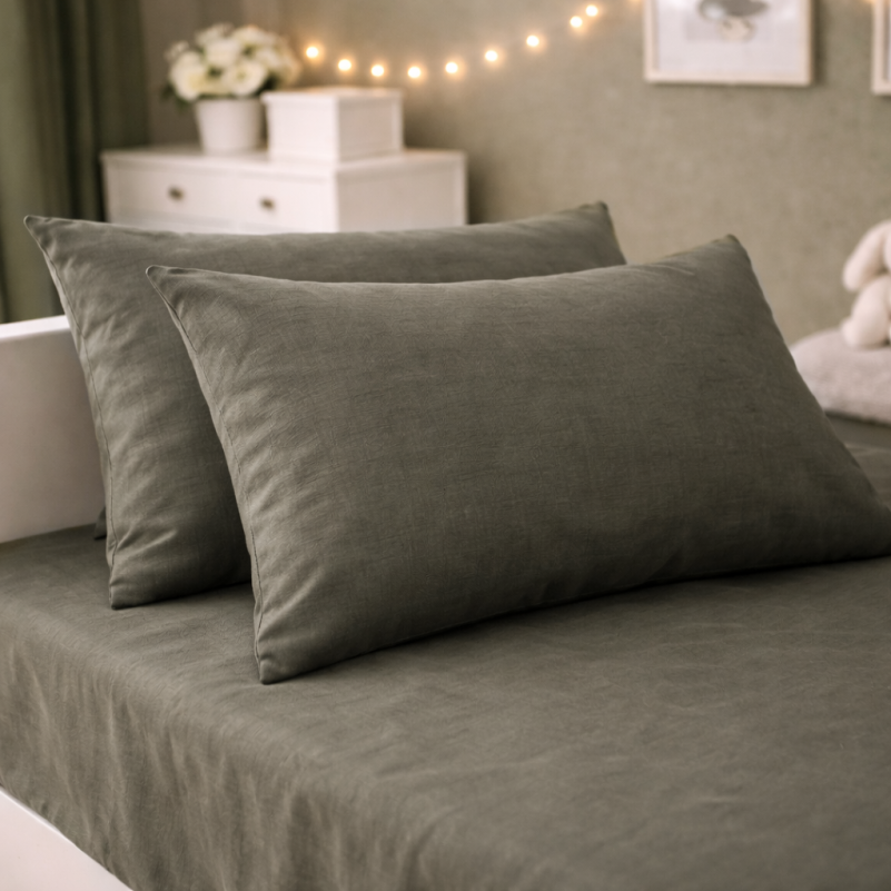 Комплект постельного белья Ranforce Elite JUNIOR 16-7000 Green Grey - 4