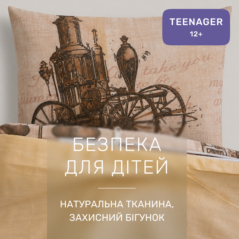 Комплект постельного белья Бязь TEENAGER 17-0376 Bordeaux - 2