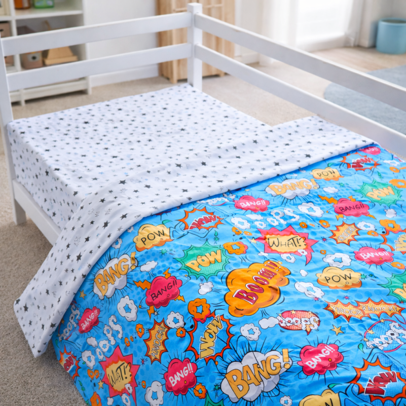 Комплект постельного белья  Бязь JUNIOR 17-0511 Bombs - 4