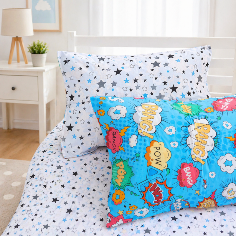 Комплект постельного белья  Бязь JUNIOR 17-0511 Bombs - 6