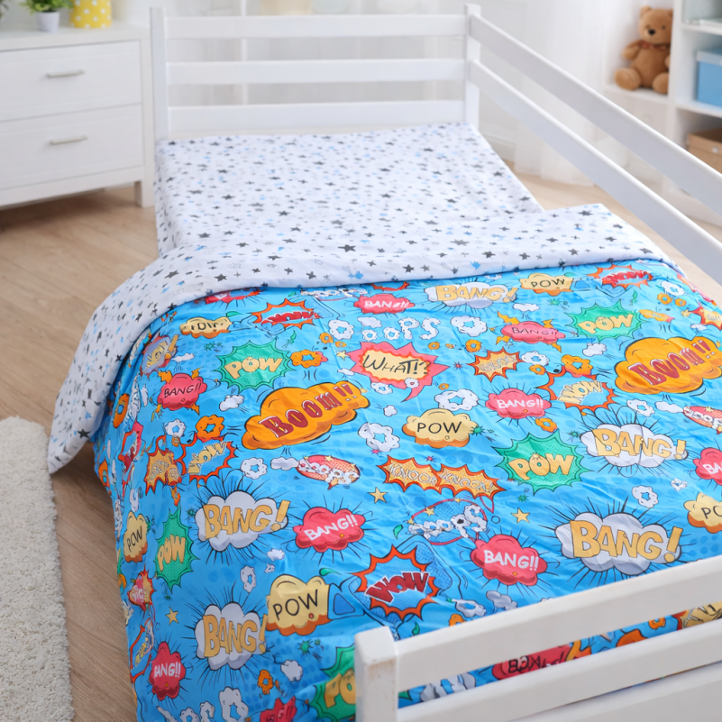 Комплект постельного белья  Бязь JUNIOR 17-0511 Bombs - 7