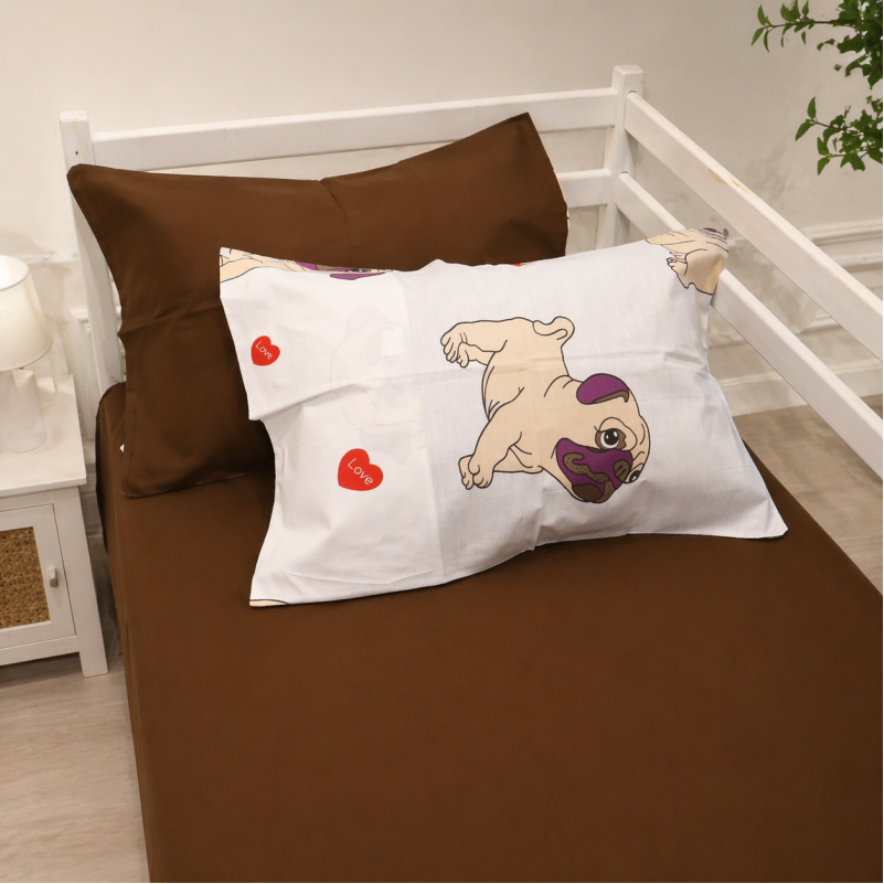 Комплект постельного белья Бязь JUNIOR 17-0566 Pug-dog - 4