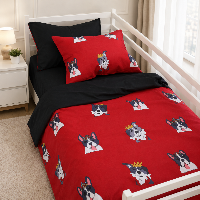 Комплект постільної білизни Ranforce Elite TEENAGER 17-0568 Kings of dogs