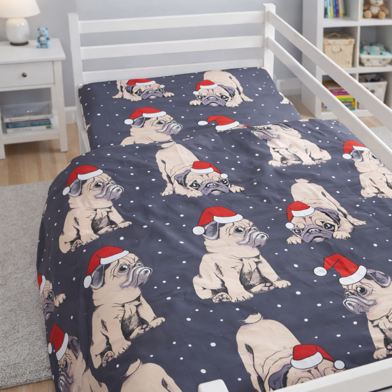 Комплект постельного белья Ranforce Elite JUNIOR 17-0598 New Year's pug - 8