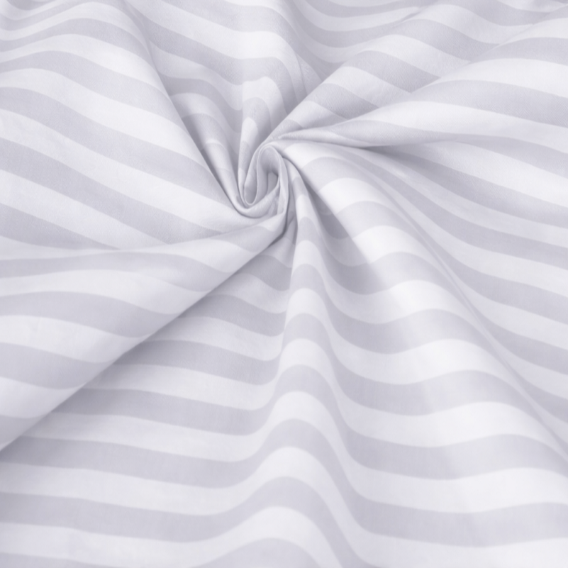 Комплект постельного белья  Бязь JUNIOR 17-0600 Stripe White Gray - 7