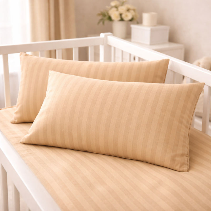 Комплект постельного белья  Бязь JUNIOR 17-0602 Stripe Creamy - 5