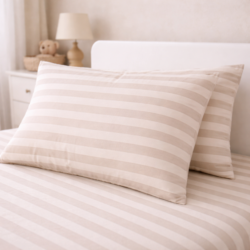 Комплект постельного белья  Бязь JUNIOR 17-0604 Stripe Yellow - 4