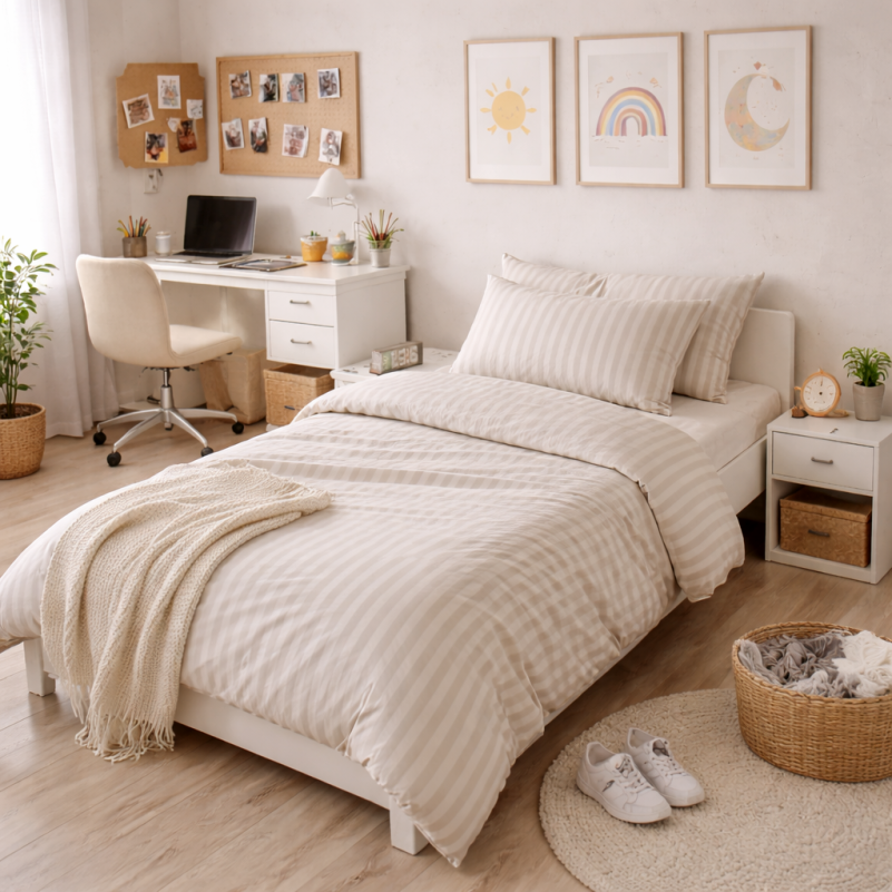 Комплект постельного белья Бязь TEENAGER 17-0604 Stripe Yellow