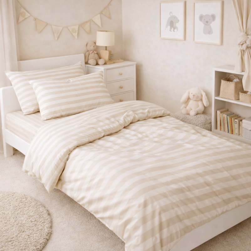 Комплект постельного белья  Бязь JUNIOR 17-0604 Stripe Yellow