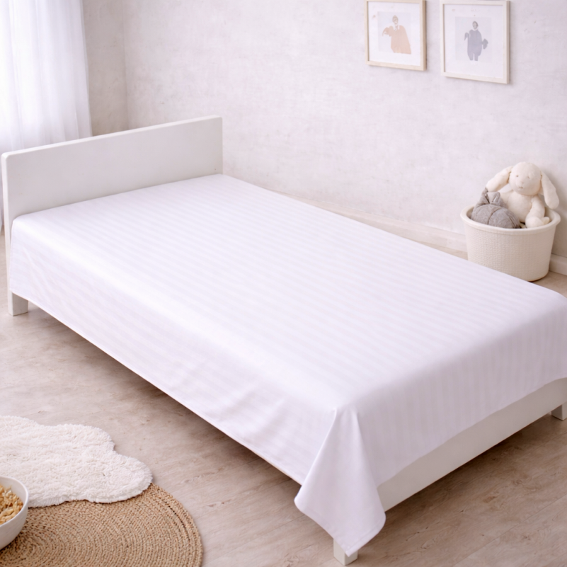 Комплект постельного белья  Бязь JUNIOR 17-0605 Stripe White - 5