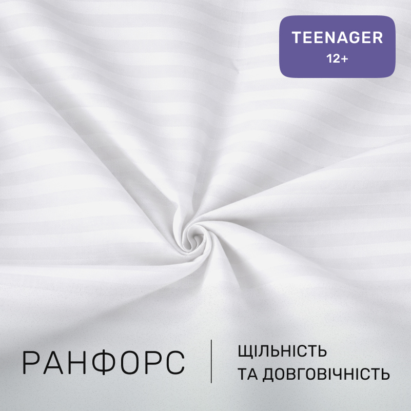 Комплект постельного белья Ranforce Elite TEENAGER 17-0605 Stripe White - 1