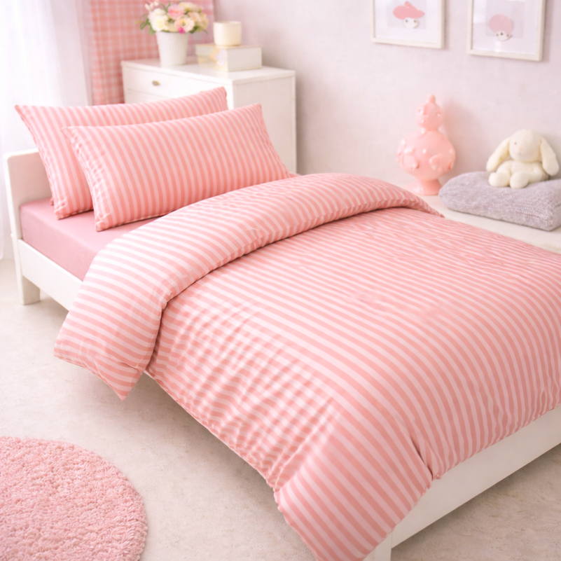 Комплект постельного белья  Бязь JUNIOR 17-0607 Stripe Pink