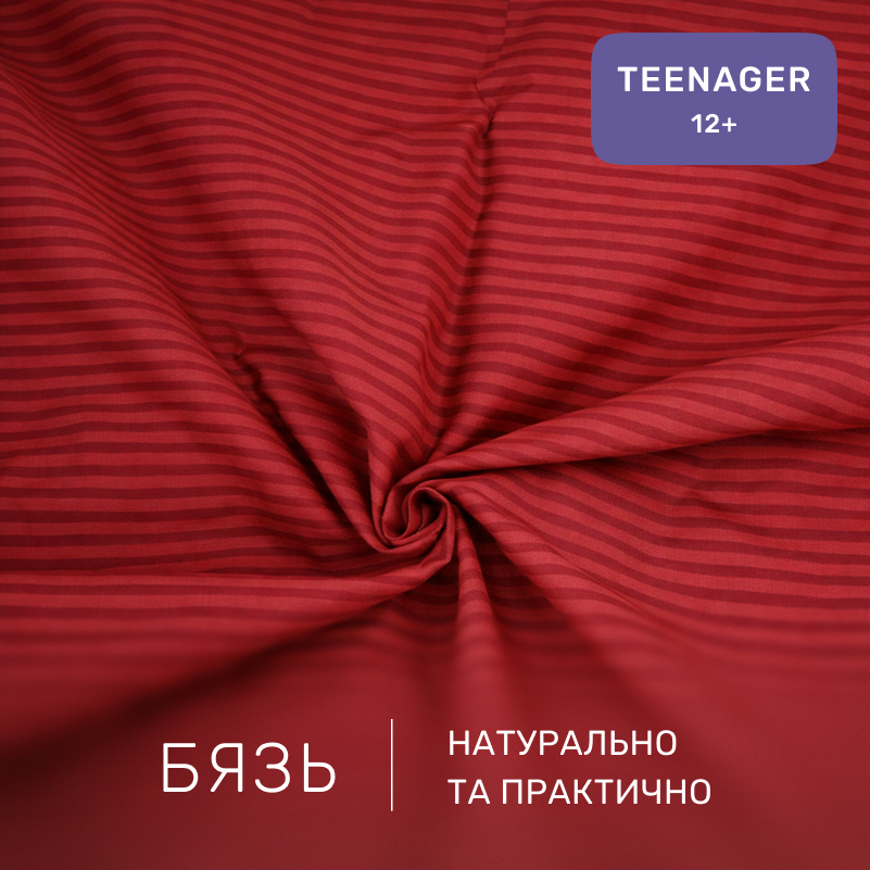  Комплект постельного белья Бязь TEENAGER 17-0608 Stripe Red - 1