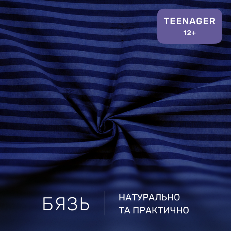 Комплект постельного белья Бязь TEENAGER 17-0609 Stripe Blue - 1