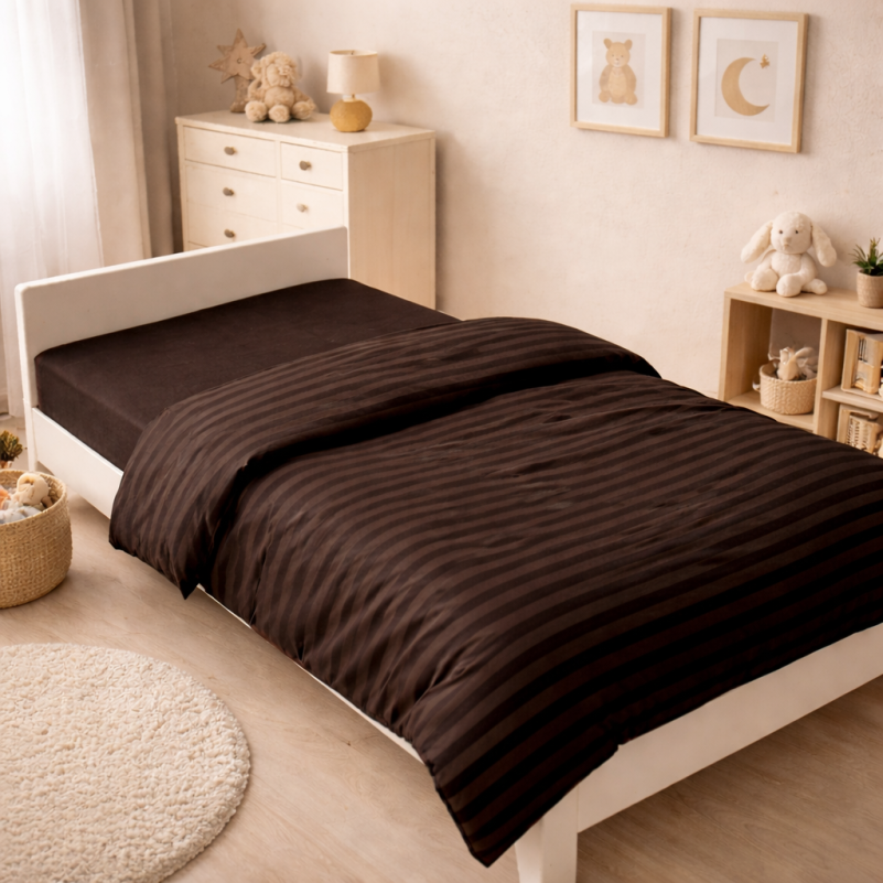 Комплект постельного белья Ranforce Elite JUNIOR 17-0617 Stripe Brown - 6