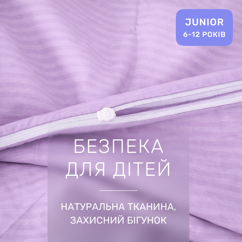 Комплект постельного белья  Бязь JUNIOR 17-0618 Stripe Purple - 2