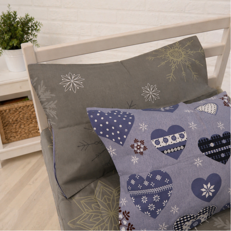 Комплект постельного белья Бязь JUNIOR 17-0655 Snowflake - 5