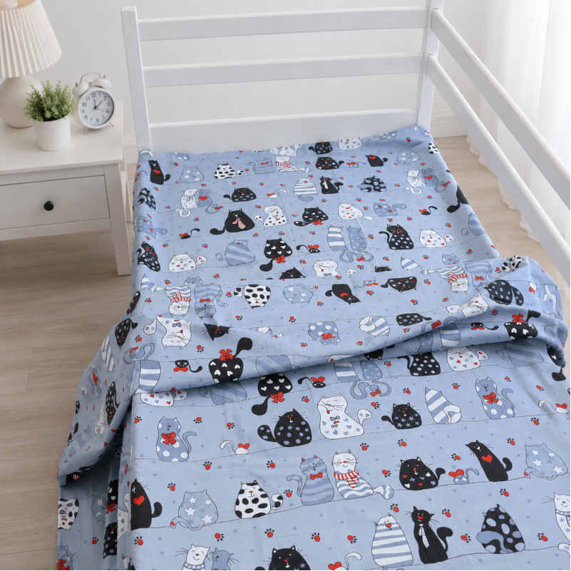 Комплект постельного белья Бязь TEENAGER 17-0671 With Love, Cats Фото - 7