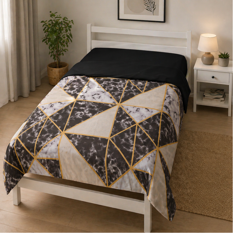 Комплект постельного белья Ranforce Elite TEENAGER 17-0694 Onyx Marble Tiles - 7