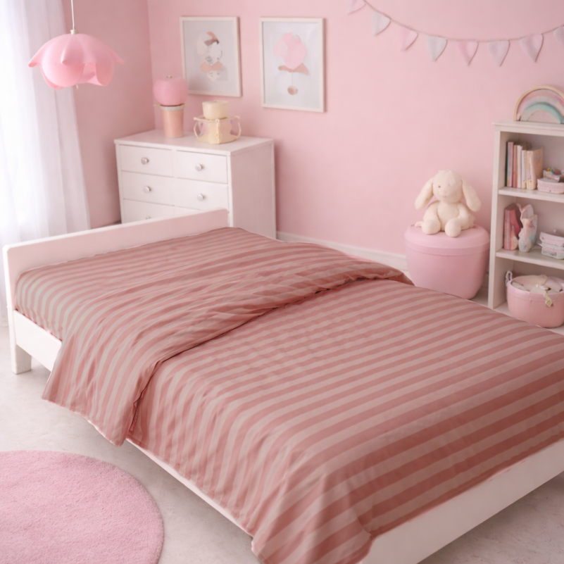 Комплект постельного белья Бязь JUNIOR 17-0773 Nude stripes - 5