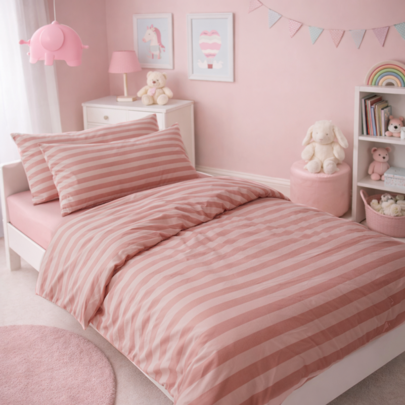 Комплект постельного белья Бязь JUNIOR 17-0773 Nude stripes