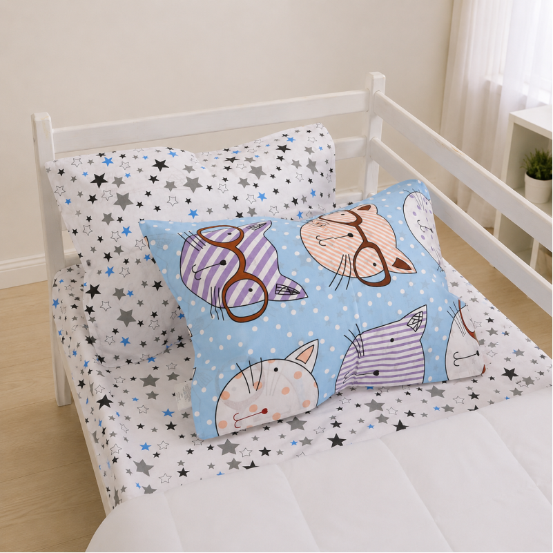 Комплект постельного белья Бязь TEENAGER 17-0785 Funny cats - 4