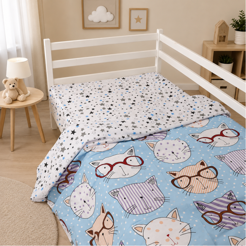 Комплект постельного белья Бязь TEENAGER 17-0785 Funny cats Фото - 7