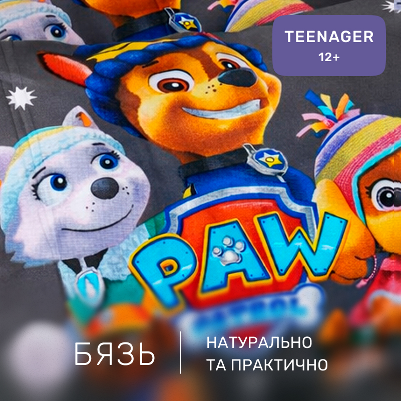 Комплект постельного белья Бязь TEENAGER 17-0795 Paw Patrol Winter gray - 1