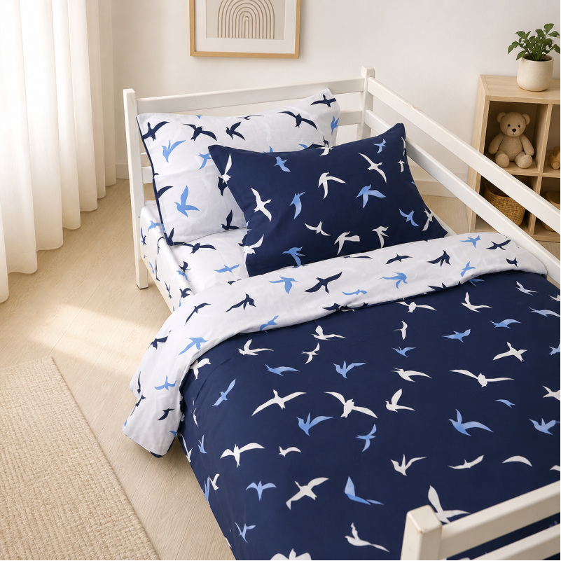 Комплект постельного белья Бязь TEENAGER 17-0825 Flying birds blue