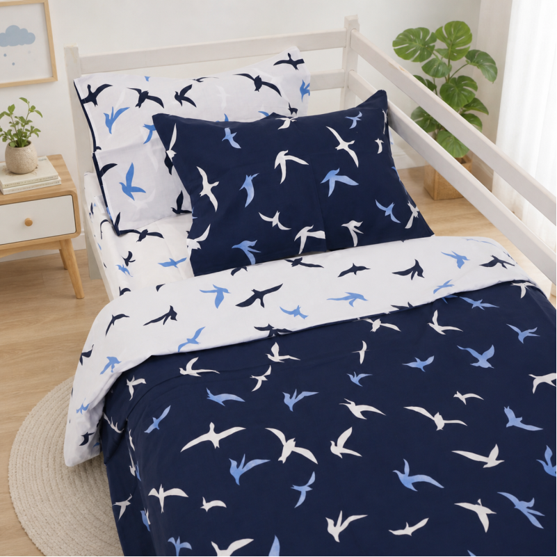 Комплект постельного белья Бязь TEENAGER 17-0825 Flying birds blue Фото - 10