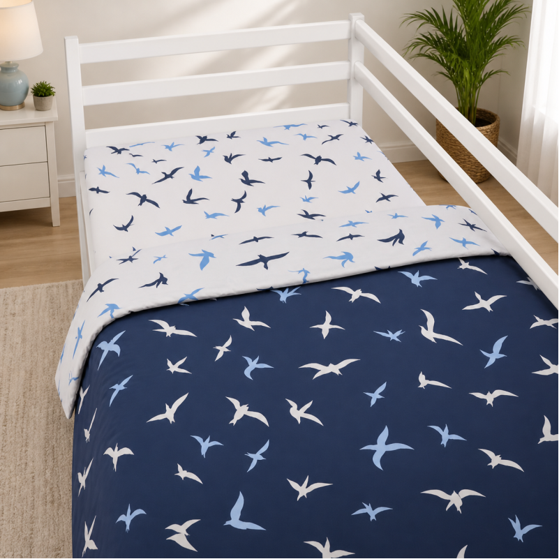 Комплект постельного белья Бязь TEENAGER 17-0825 Flying birds blue Фото - 7