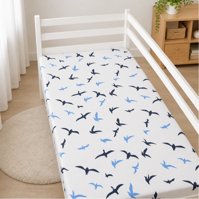 Комплект постельного белья Бязь TEENAGER 17-0825 Flying birds blue Фото - 6