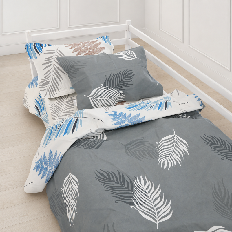 Комплект постельного белья Ranforce Elite TEENAGER 17-0831 Minimalist plant