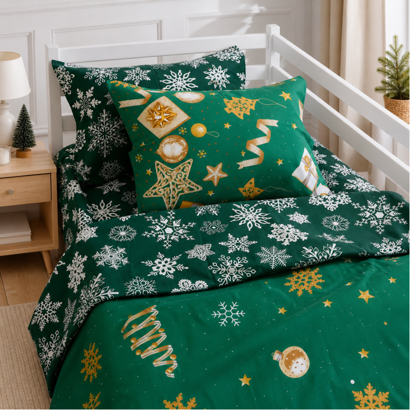 Комплект постельного белья Ranforce Elite JUNIOR 17-0876 Emerald Magic