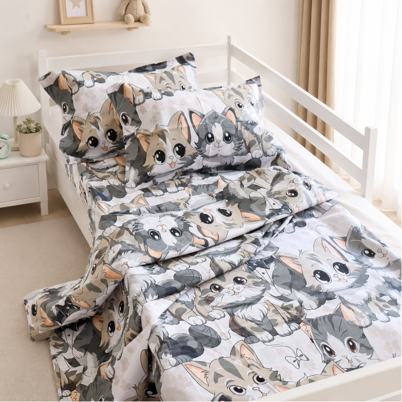 Простынь Ranforce Elite 17-0970 Cuddle Cats - 4