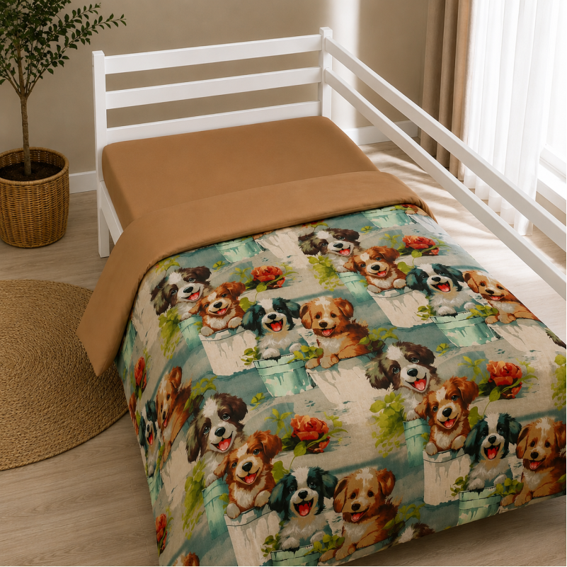 Підковдра Бязь 17-0982 Puppy Garden