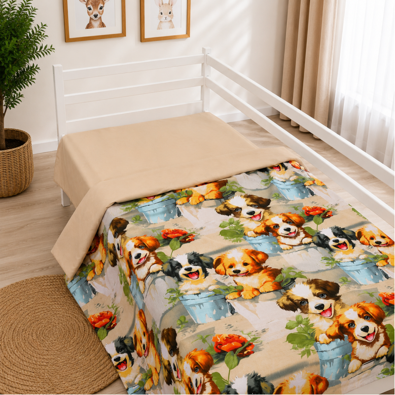 Підковдра Бязь 17-0983 Puppy Picnic